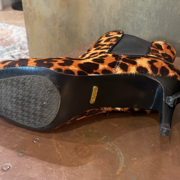 Like New Ralph Lauren leopard hair calf ankle stiletto boot - Picture 9 of 10